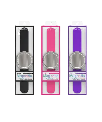[WHOLESALE] MAGNETIC BRACELET CIRCLE LMW004 1PACK - BLACK, PINK, PURPLE (6PCS)