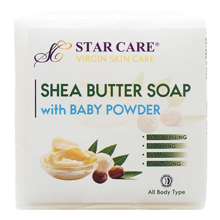 [WHOLESALE] S/CARE SHEA BUTTER SOAP With BABY POWDER 3.5 OZ