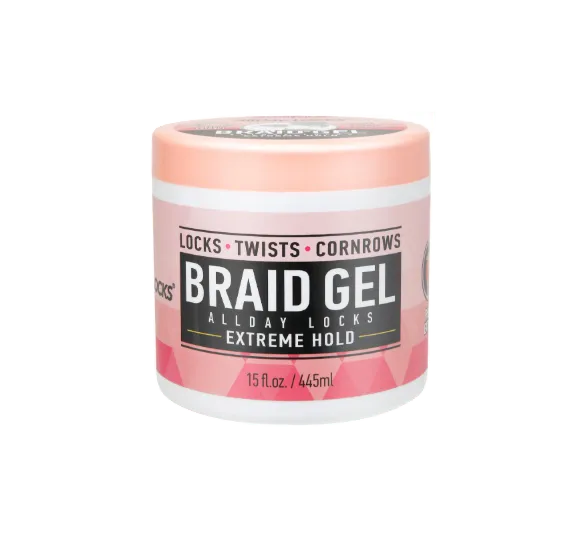 [WHOLESALE] ALL DAY BRAID GEL - PEACH GOLD GEL 15 OZ