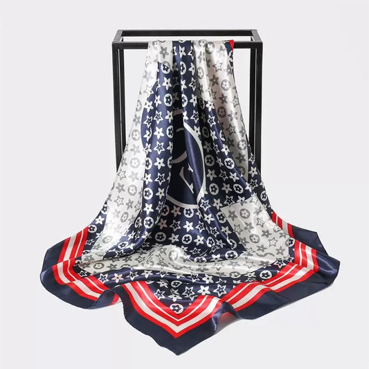 [WHOLESALE] ABOUT QUEEN SCARF - AQSC9090-06 BLUE
