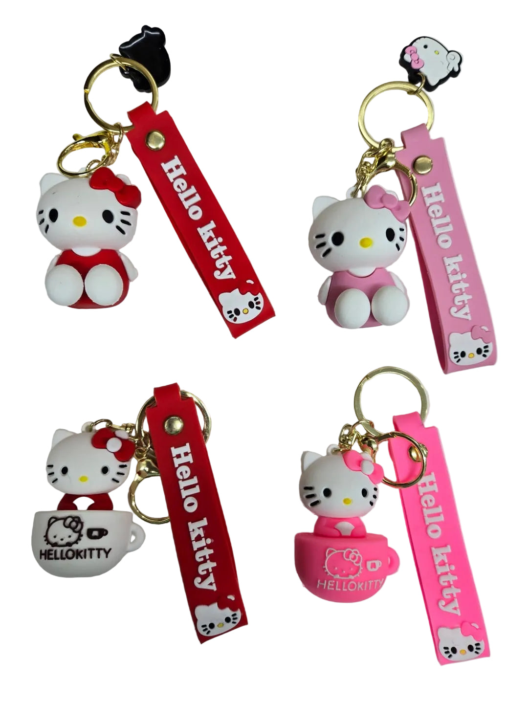 [WHOLESALE] KEYCHAIN  KITTY TOTAL( 1PACK/12PCS) 4 STYLE