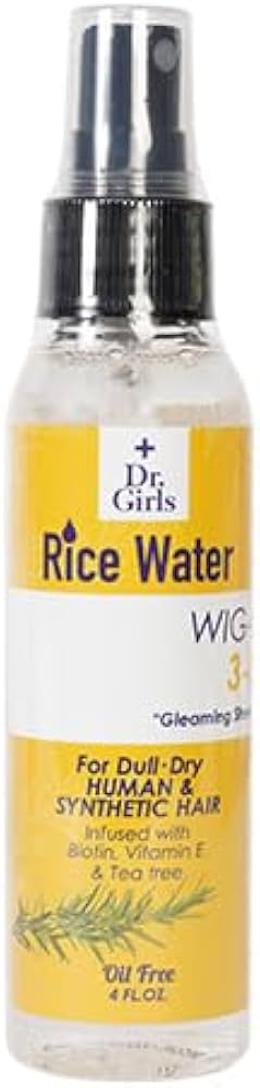 [WHOLESALE] DR GIRLS RICE WATER WIG SHINING SPRAY 4 OZ - TEA, OLIVE,PEPPER, POMEG,GOAT
