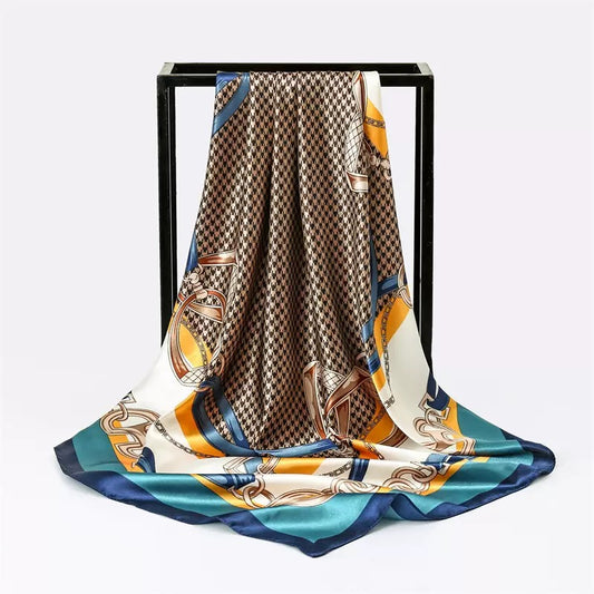 [WHOLESALE] ABOUT QUEEN SCARF - AQSC9090-02 BLUE