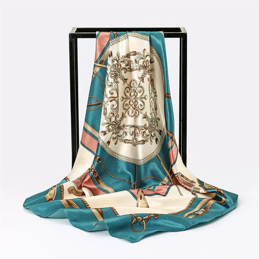 [WHOLESALE] ABOUT QUEEN SCARF - AQSC9090-03 BLUE