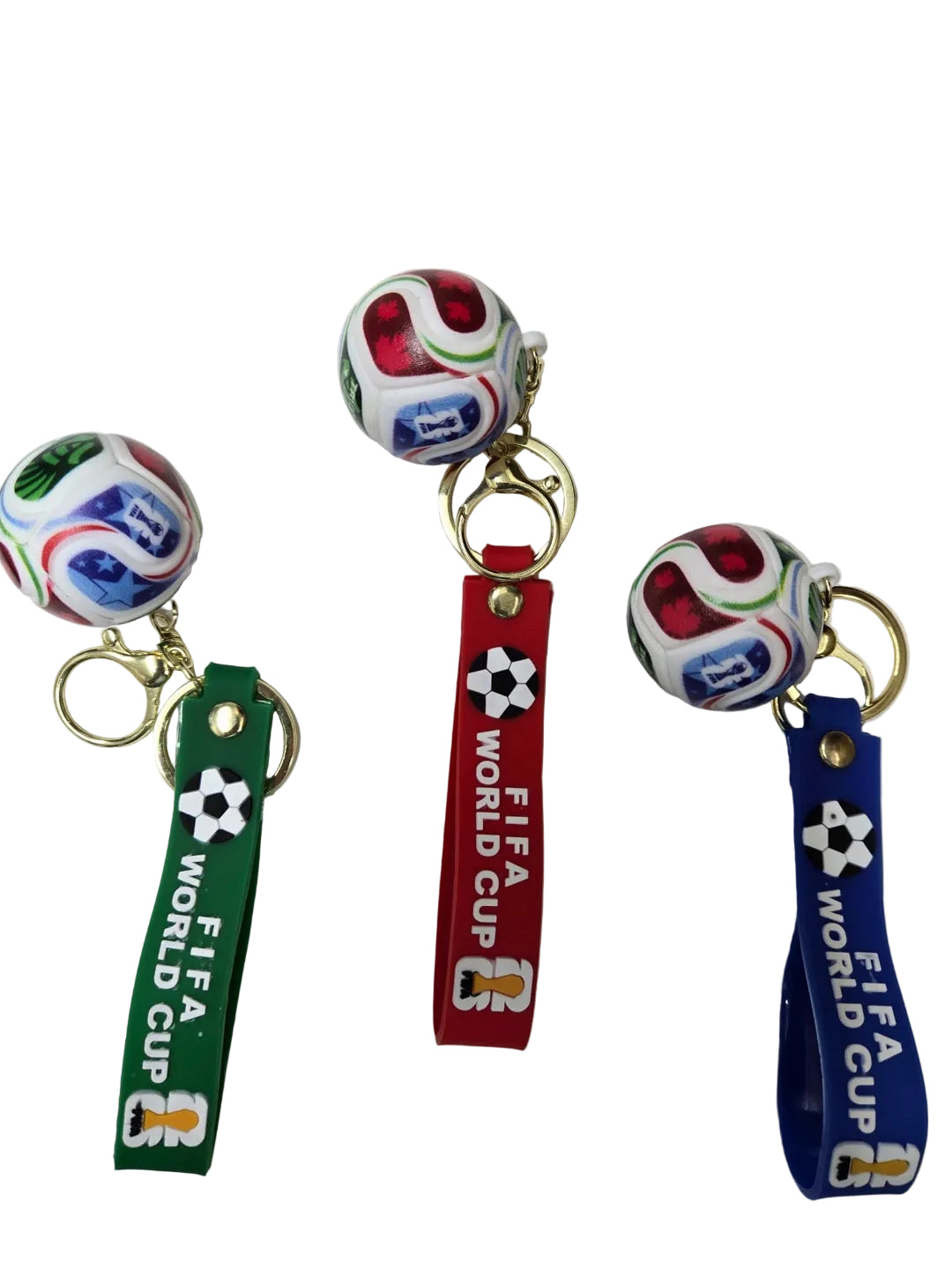 [WHOLESALE] KEYCHAIN WORLD CUP BALL(GREEN, RED, BLUE)