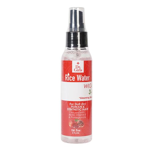 [WHOLESALE] DR GIRLS RICE WATER WIG SHINING SPRAY 4 OZ - TEA, OLIVE,PEPPER, POMEG,GOAT