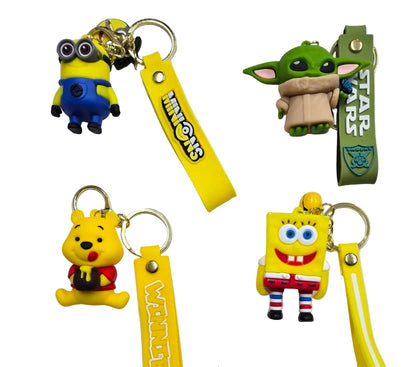 [WHOLESALE] KEYCHAIN SPONGEBOB & MINIONS & YODA & POOH