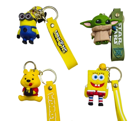 [WHOLESALE] KEYCHAIN SPONGEBOB & MINIONS & YODA & POOH
