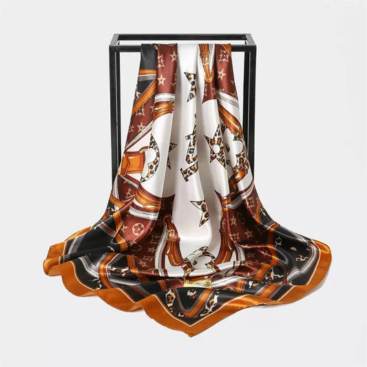 [WHOLESALE] ABOUT QUEEN SCARF - AQSC9090-07 BROWN