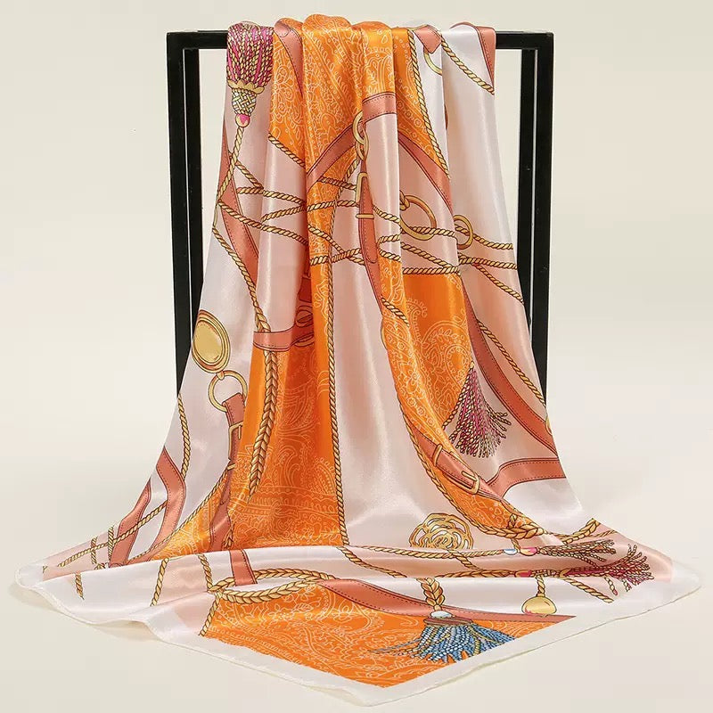 [WHOLESALE] ABOUT QUEEN SCARF - AQSC9090-08 ORANGE