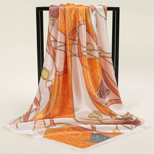 [WHOLESALE] ABOUT QUEEN SCARF - AQSC9090-08 ORANGE