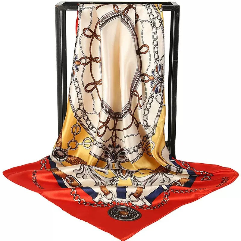 [WHOLESALE] ABOUT QUEEN SCARF - AQSC9090-10 SCARLET