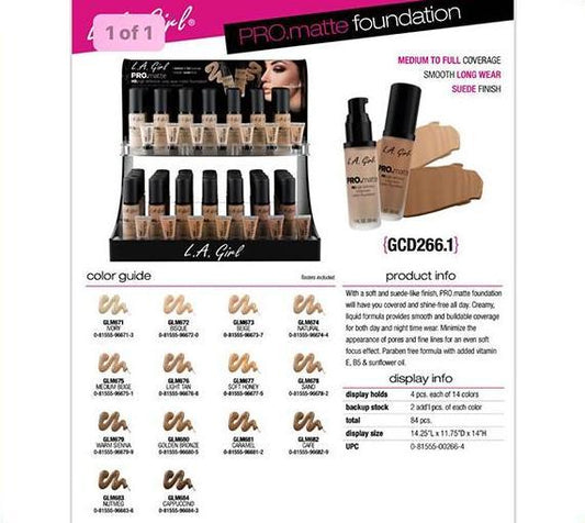 [WHOLESALE] LA GIRL PRO MATTE FOUNDATION DP