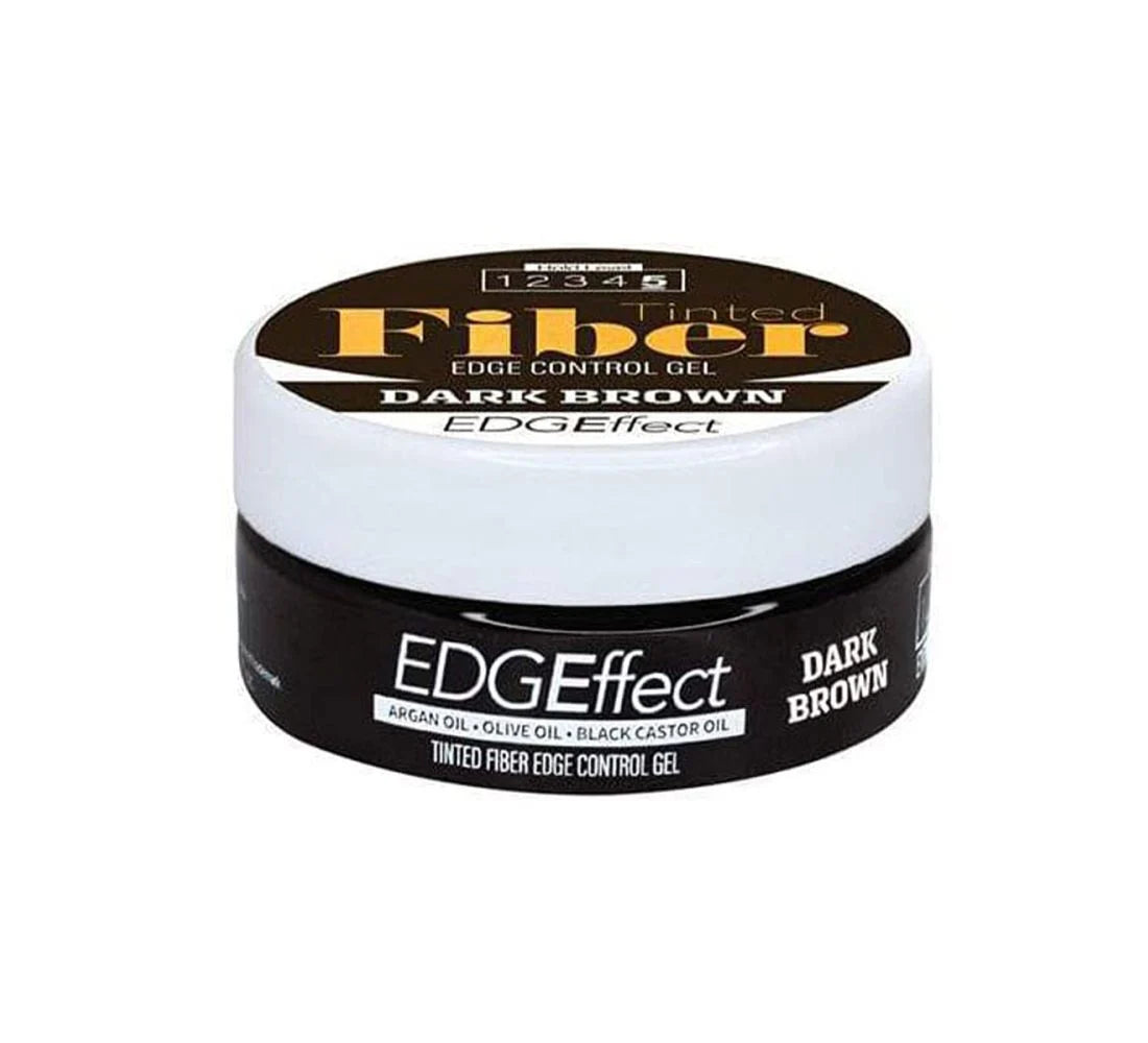 [WHOLESALE] MAGIC EDGE EFFECT TINTED FIBER DARK BROWN 1 OZ - EEFTDBRO