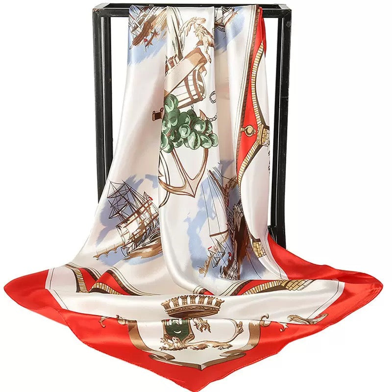 [WHOLESALE] ABOUT QUEEN SCARF - AQSC9090-11 SCARLET
