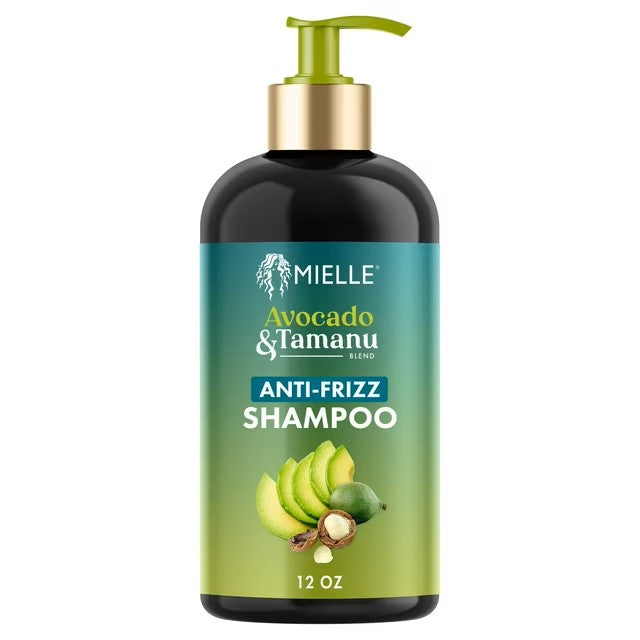 [WHOLESALE] MIELLE ORGANICS AVOCADO&TAMANU ANTI-FRIZZ SHAMPOO 12OZ