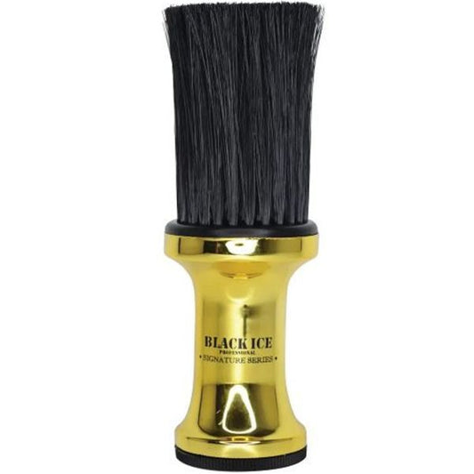 [WHOLESALE] BLACK ICE BARBER POWDER BRUSH GOLD/BLACK