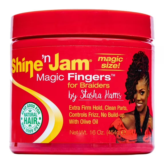 [WHOLESALE] SHINE-N-JAM MAGIC FINGERS GEL FOR BRAIDS 8, 16 OZ