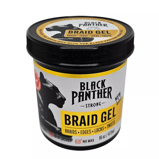 [WHOLESALE] BLACK PANTHER VEGAN BRAID GEL (WHITE) 16 OZ