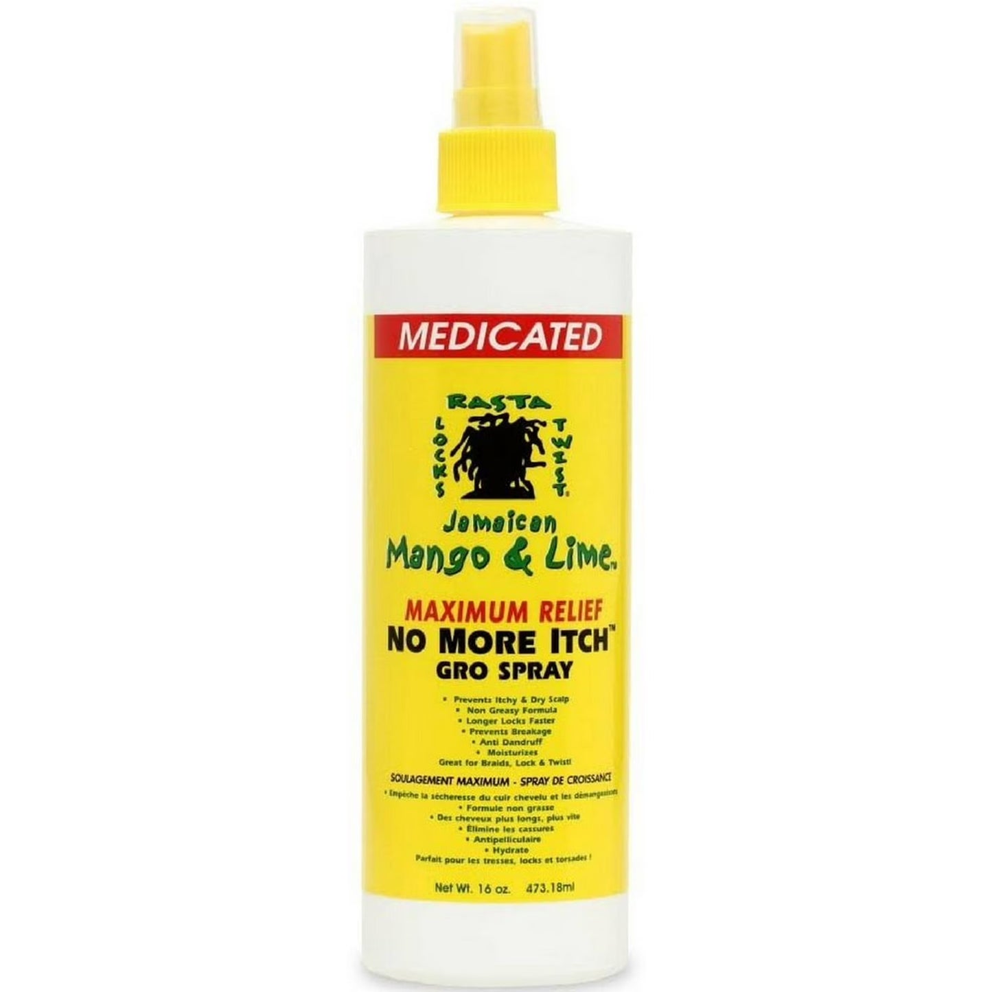 [WHOLESALE] JML NO MORE ITCH GRO SPRAY - MENTHOLATED 8, 16 OZ