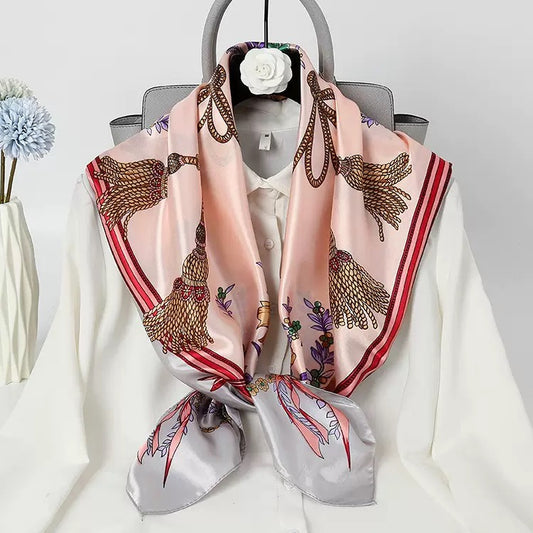 [WHOLESALE] ABOUT QUEEN SCARF - AQSC9090-16 PINK & GRAY