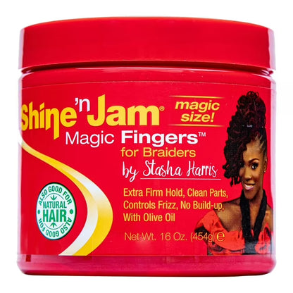 [WHOLESALE] SHINE-N-JAM MAGIC FINGERS GEL FOR BRAIDS 8, 16 OZ