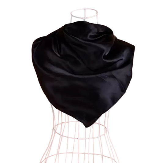 [WHOLESALE] ABOUT QUEEN SCARF - AQSC9090- 23 BLACK