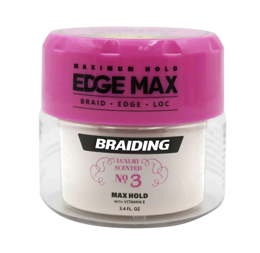 [WHOLESALE] EDGE MAX BRAIDING GEL NO.3 - 1 OZ, 3.4 OZ, 10.5 OZ