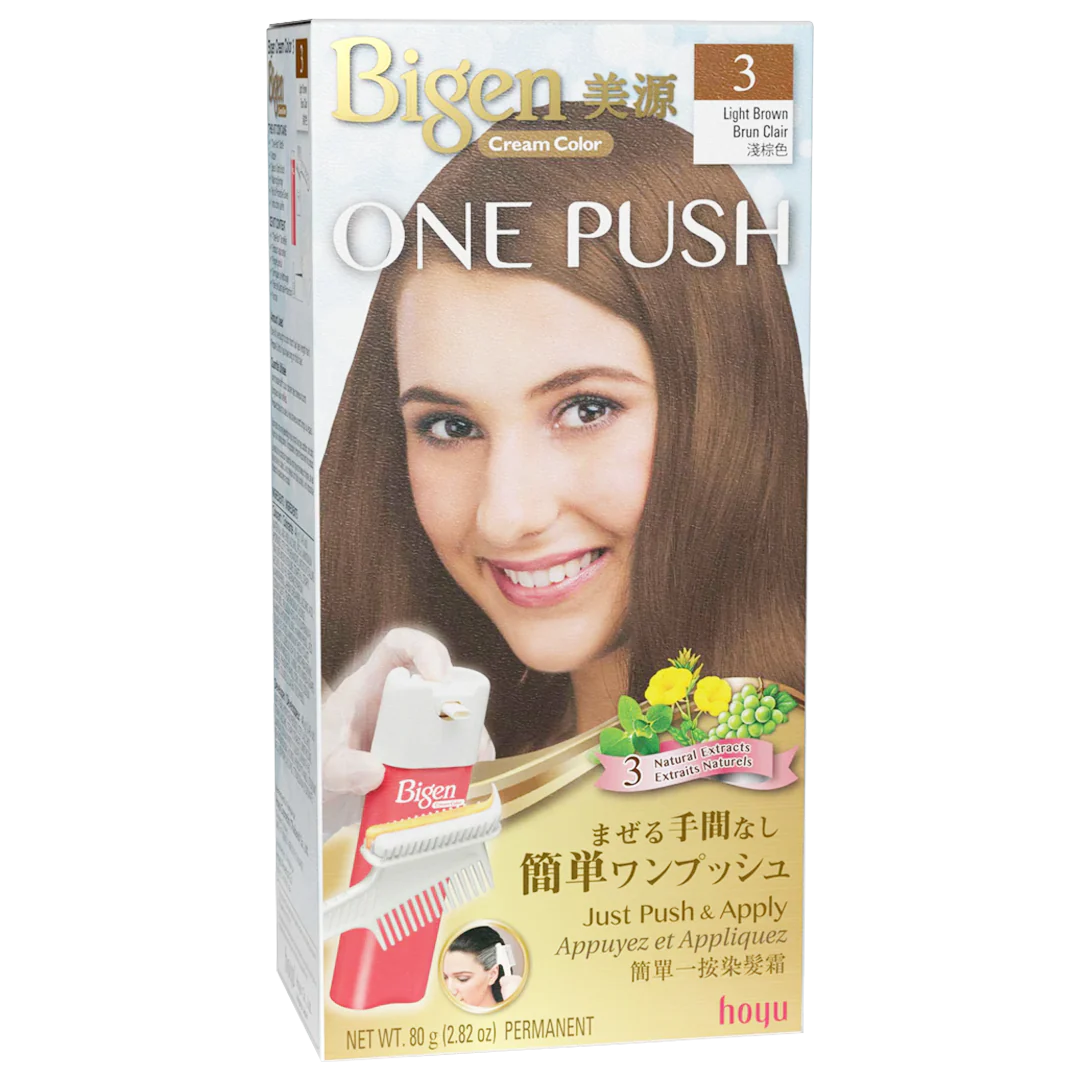 [WHOLESALE] BIGEN ONE PUSH #3 LT BROWN