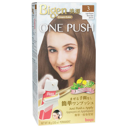 [WHOLESALE] BIGEN ONE PUSH #3 LT BROWN