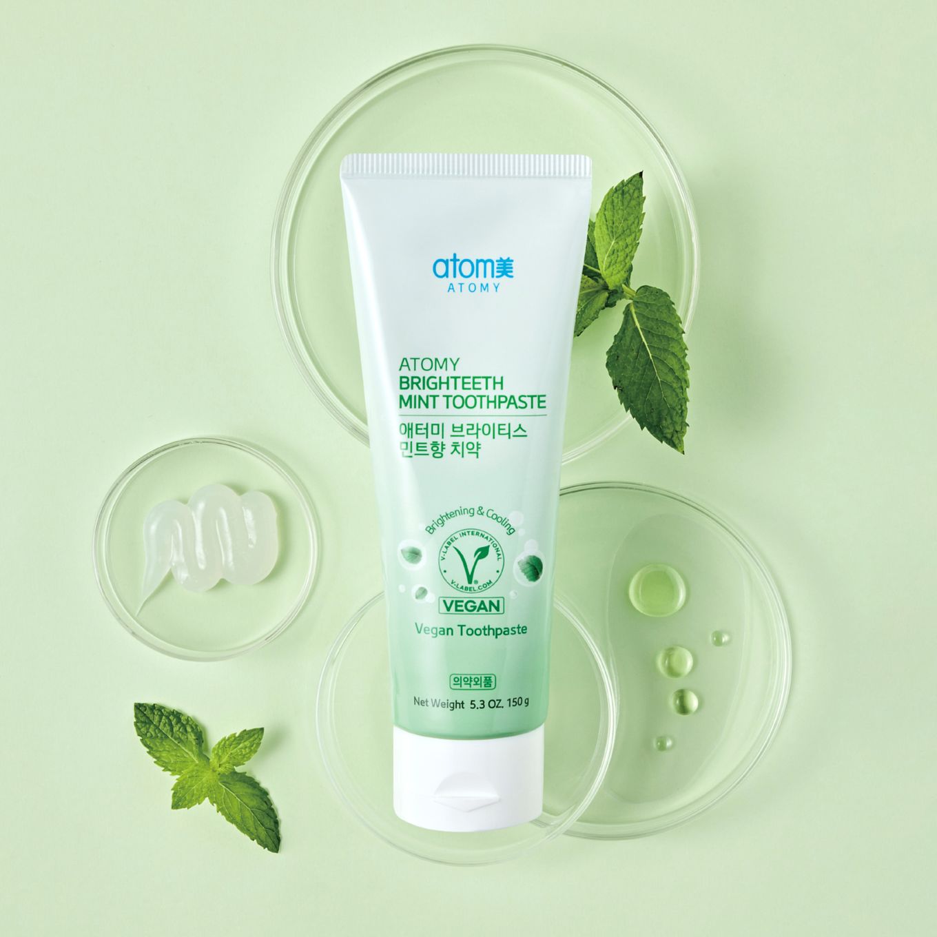 [WHOLESALE] ATOMY BRIGHTEETH MINT TOOTHPASTE 150G (1SET 3PCS)