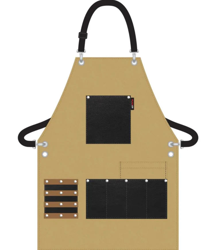 [WHOLESALE] BLACK ICE BARBER APRON HIPSTER TAN