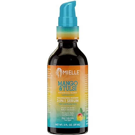 [WHOLESALE] MIELLE ORGANICS MANGO & TULSI  3 IN 1 SERUM 2 OZ