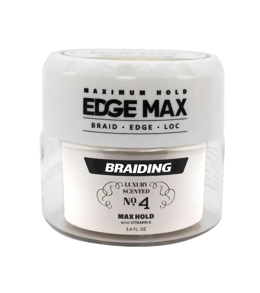 [WHOLESALE] EDGE MAX BRAIDING GEL NO.4 - 1 OZ, 3.4 OZ, 10.5 OZ