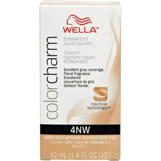 WELLA COLOR CHARM-MECIUM NATURAL WARM BROWN 4NW