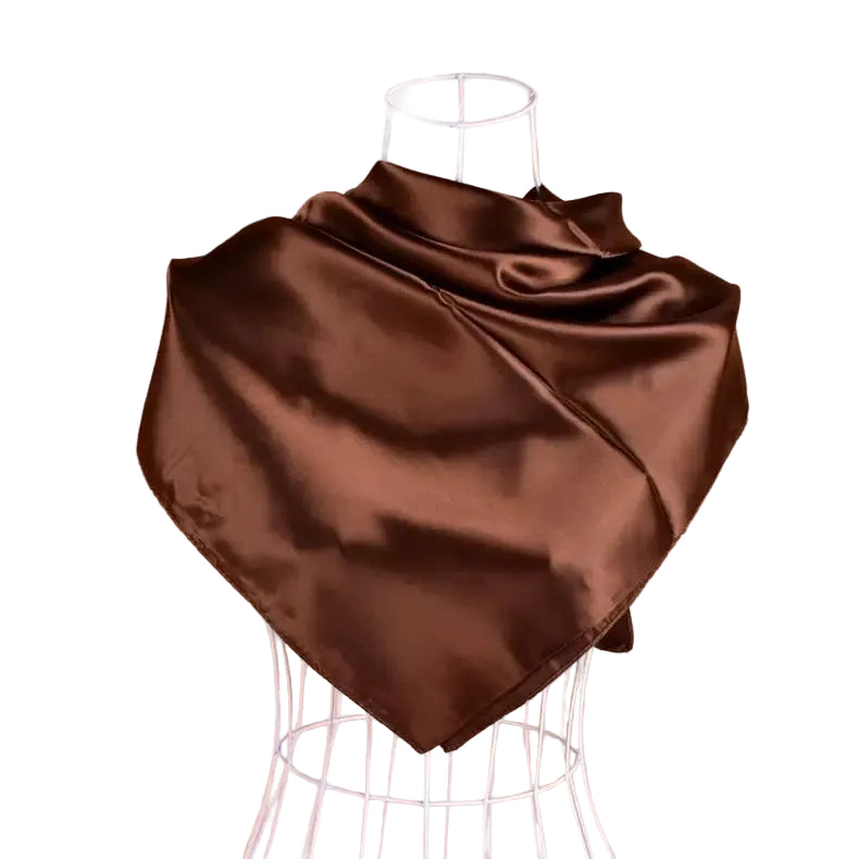 [WHOLESALE] ABOUT QUEEN SCARF - AQSC9090- 23 BROWN