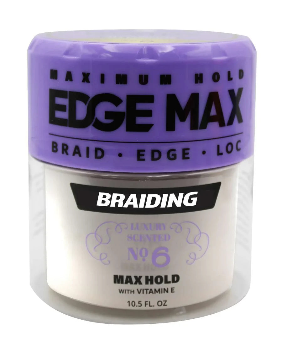 [WHOLESALE] EDGE MAX BRAIDING GEL NO.6 - 1 OZ, 3.4 OZ, 10.5 OZ