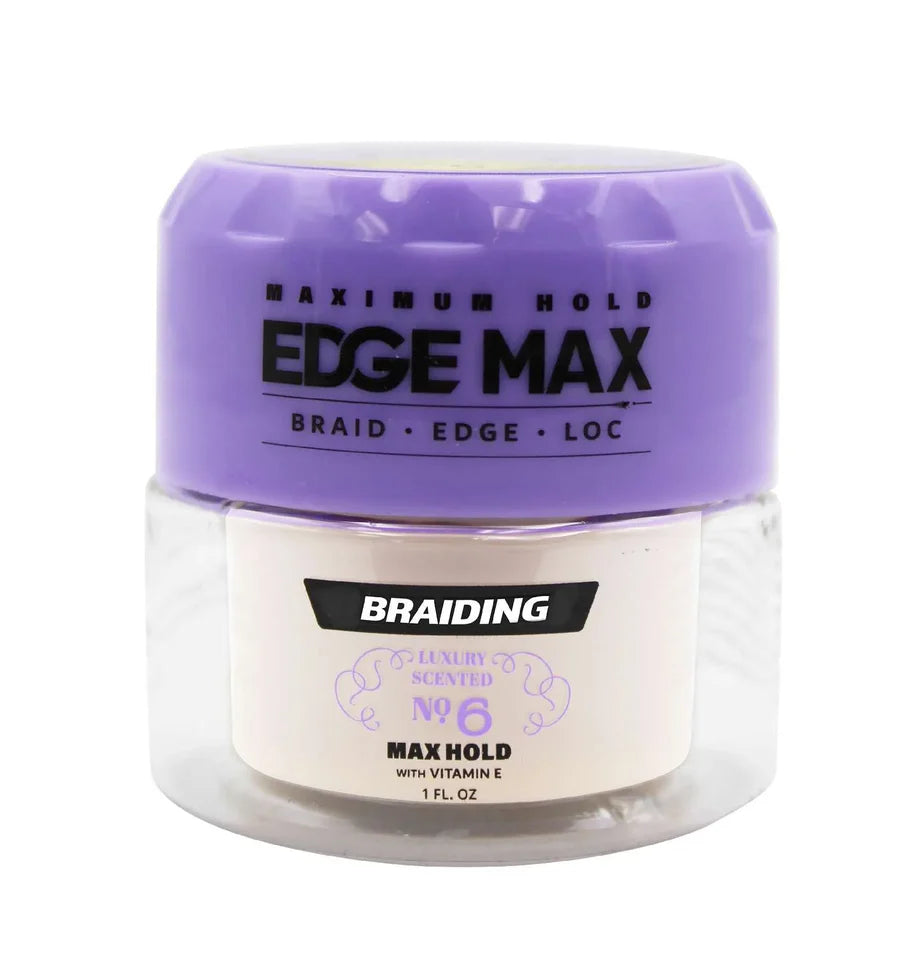 [WHOLESALE] EDGE MAX BRAIDING GEL NO.6 - 1 OZ, 3.4 OZ, 10.5 OZ