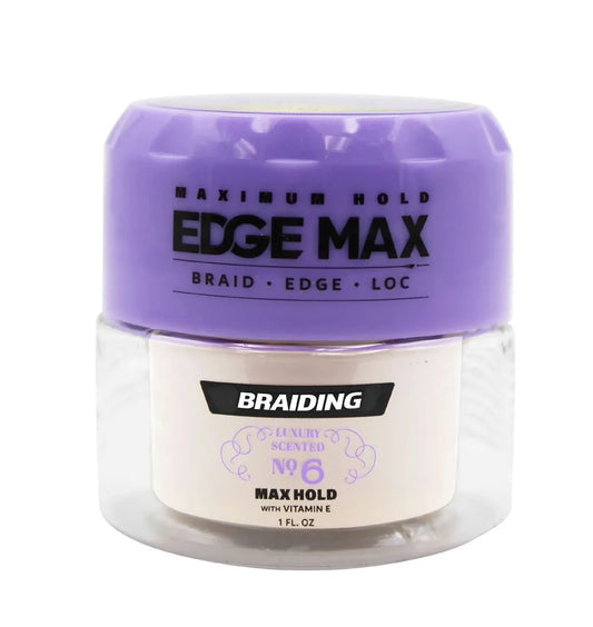 [WHOLESALE] EDGE MAX BRAIDING GEL NO.6 - 1 OZ, 3.4 OZ, 10.5 OZ