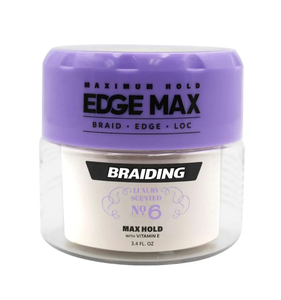 [WHOLESALE] EDGE MAX BRAIDING GEL NO.6 - 1 OZ, 3.4 OZ, 10.5 OZ