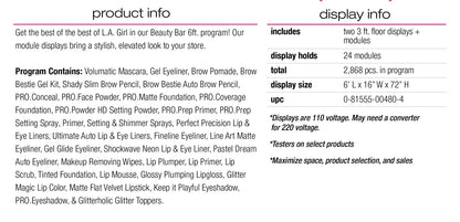 [WHOLESALE] BEAUTY BAR 6FT MODULE PROGRAM