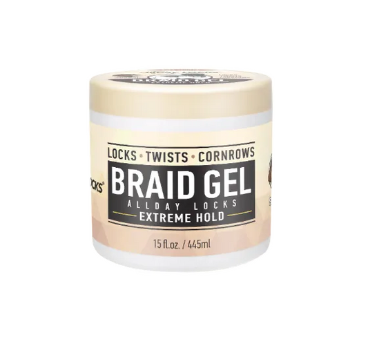 [WHOLESALE] ALL DAY BRAID GEL - SHEA VANILLA 15 OZ