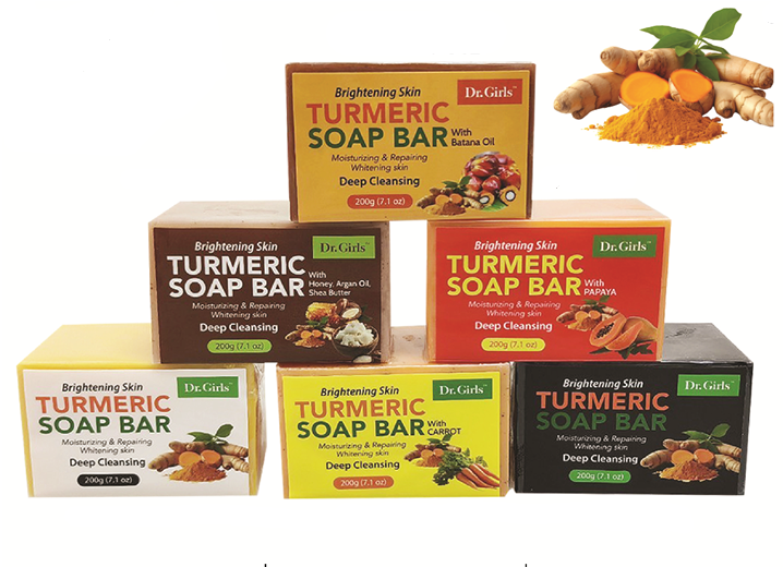 [WHOLESALE] DR GIRLS TURMERIC SOAP BAR ( 6 STYLE ) 7.1 OZ