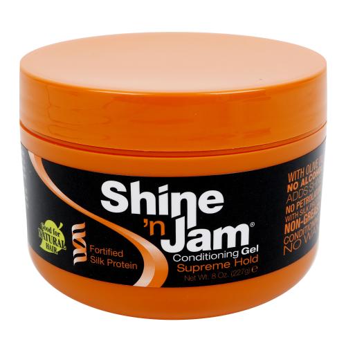 [WHOLESALE] SHINE-N-JAM SUPREME HOLD - MOIST GEL 4, 8 OZ