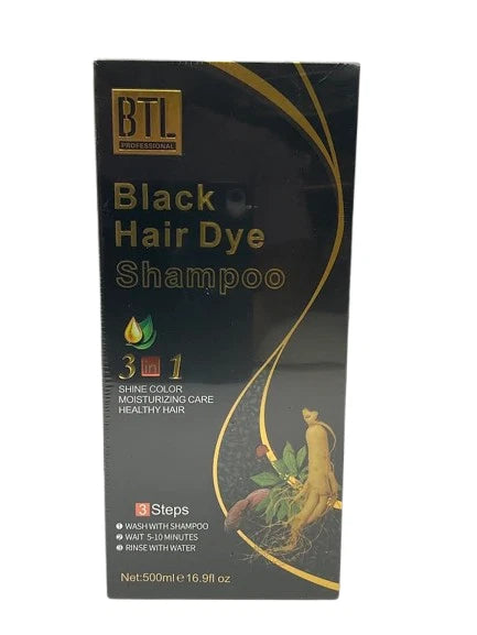 [WHOLESAEL] BTL HAIR DYE SHAMPOO 16.9 OZ (BLACK, DK.BROWN, LT.BROWN, MED.BROWN, VINTAGE RED)