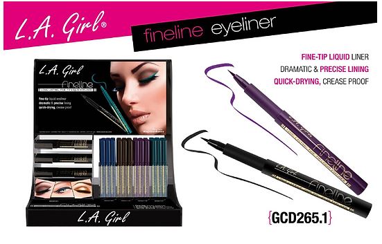 [WHOLESALE] LA GIRL FINELINE EYELINER DP