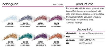 [WHOLESALE] LA GIRL GLITTERHOLIC GLITTER TOPPER DP