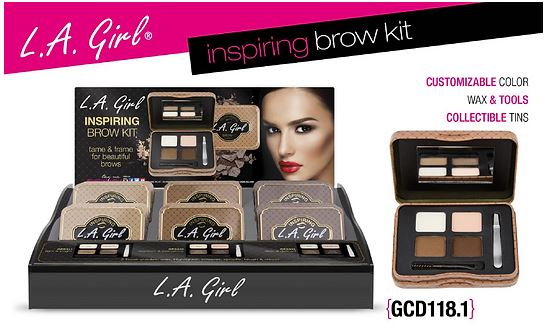 [WHOLESALE] LA GIRL INSPIRING EYEBROW TIN DP