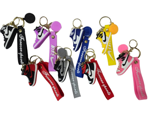 [WHOLESALE] KEYCHAIN SET - NIKE FULL SET (BLACK,WHITE&RED,PURPLE,GRAY,BLUE,BLACK&RED,YELLOW,PINK ) 1DZ EACH