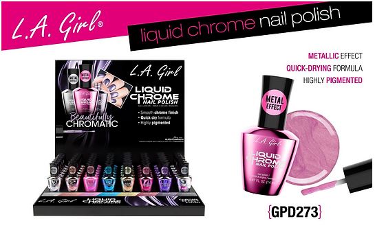 [WHOLESALE] LA GIRL LIQUID CHROME NAIL POLISH DP